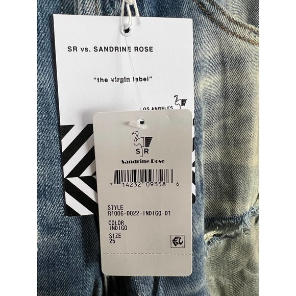 FREE PEOPLE NWT WOMEN'S 25 "THE VIRGIN LABEL" DISTRESSED SKINNY JEAN - Picture 4 of 14